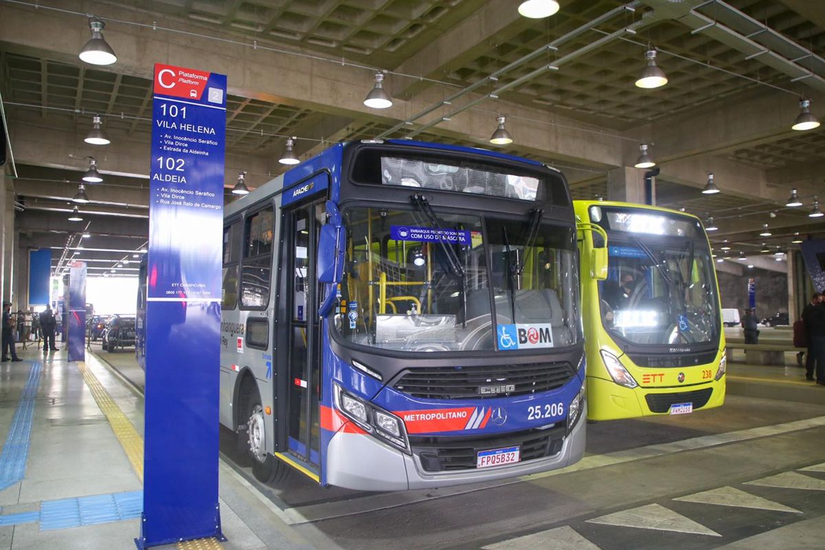 Funcionamento ônibus EMTU