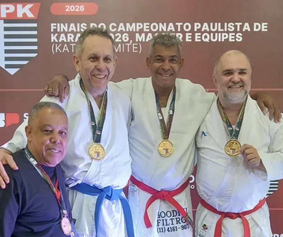 Jamir Rodrigues conquista título de campeão Master Individual no Paulista de Karatê 2026
