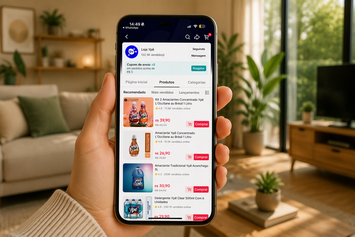 Ypê participa de Super Dia da Marca no TikTok Shop e reforça estratégia de social commerce