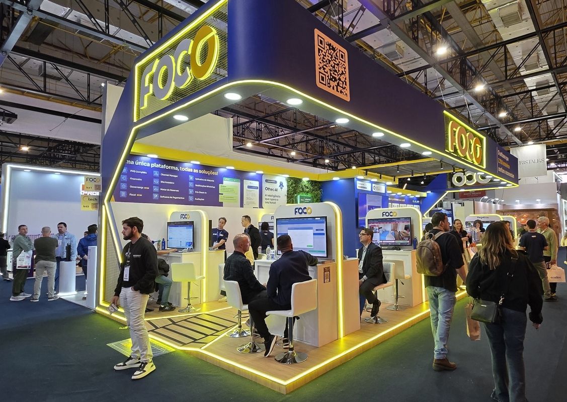 Estande da Foco Tecnologia na Equipotel 2026