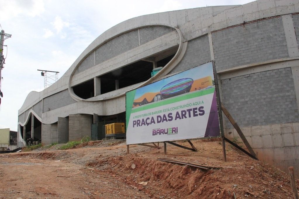 Praça das Artes deve ser entregue entre junho e agosto deste ano