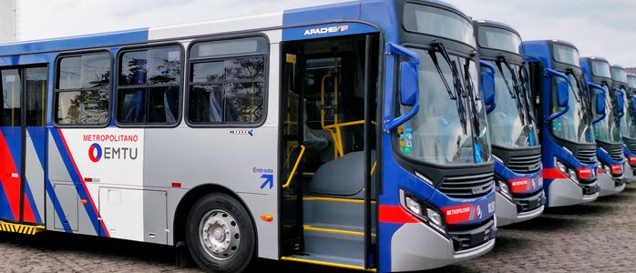 Frota de ônibus