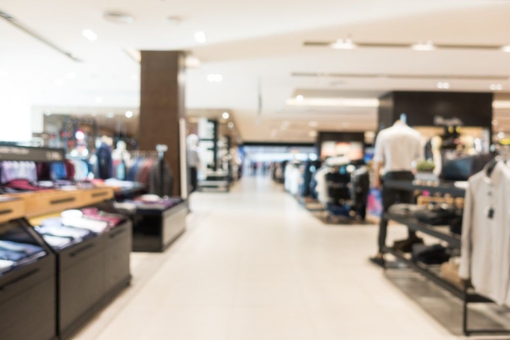 Abstract blur shopping mall
