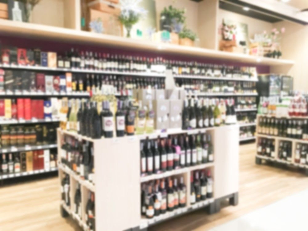 Abstract blur supermarket