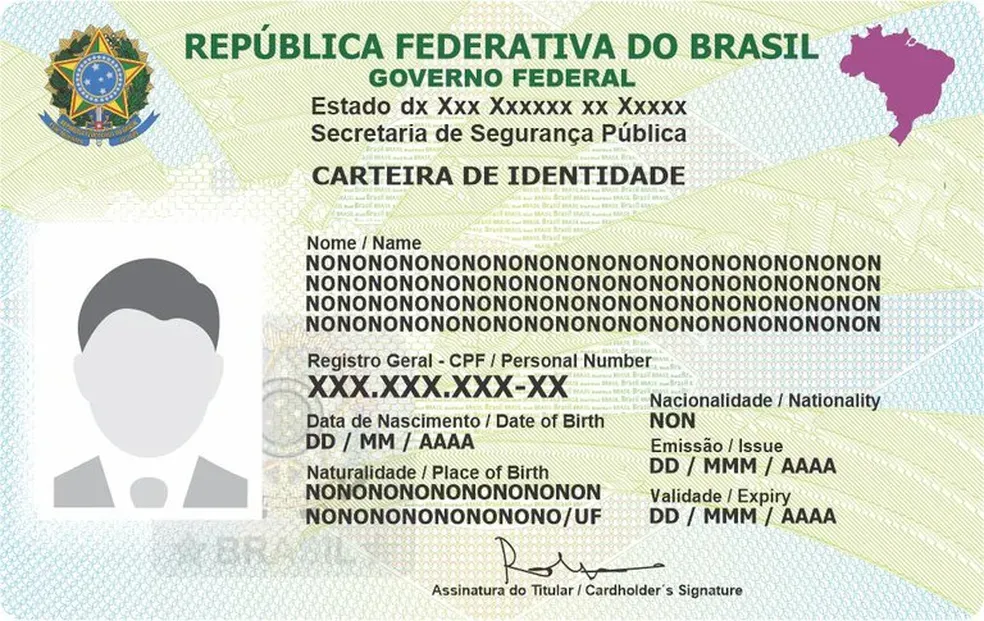 nova carteira de identidade
