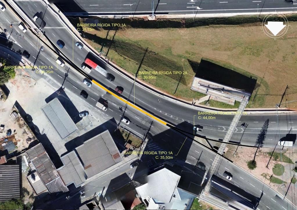 Segundo a Secretaria de Mobilidade Urbana (Semurb), as estruturas provisórias serão removidas e substituídas por barreiras definitivas